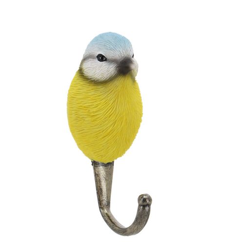 Kismadaras polyresin akasztó, kék cinege, 4,5 x 11 cm