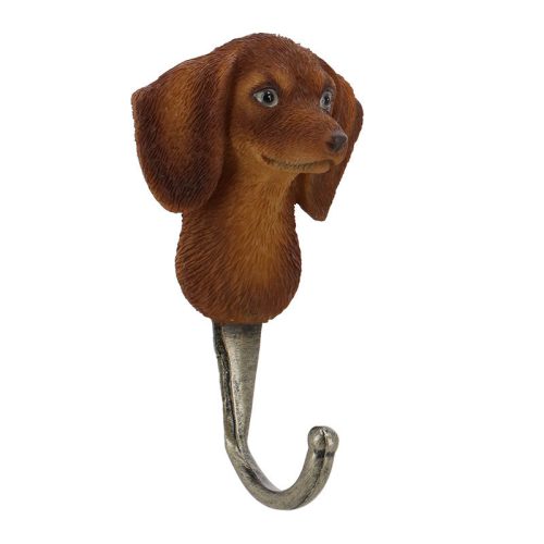 Kutyás polyresin akasztó, B, 7 x 12 cm