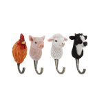 Farm állatos polyresin akasztó, boci, 6,5 x 11,5 cm