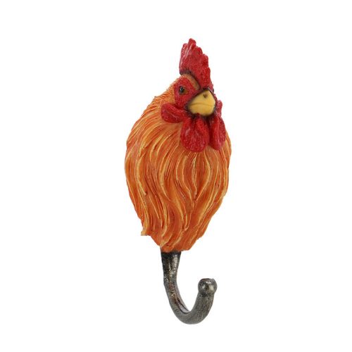 Farm állatos polyresin akasztó, kakas, 5 x 12 cm