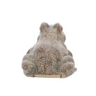 Béka alakú polyresin kulcstartó, 10 x 8 cm