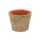 Terrakotta cserép, 9 cm átmérőjű