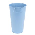 Fém váza, 3,2 literes, középkék, 26 cm