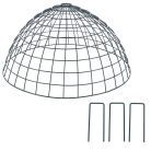 Fém védőketrec madáritató és etetőhöz, 50 cm átmérőjű
