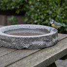 Gránit madáritató és etető tál, 36 cm átmérőjű