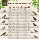 Bagoly alakú felakasztható madáreleség, fekete