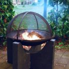 Felhajtható fém szikrafogó, 60 cm átmérőjű