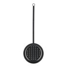 Acél gesztenyesütő serpenyő, fekete, 78 cm