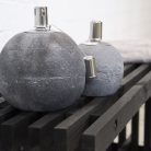 Beton olajlámpa, 18 cm átmérőjű