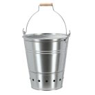 Fém grill sütő vödör ráccsal, 35 cm átmérőjű