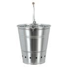 Fém grill sütő vödör ráccsal, 35 cm átmérőjű