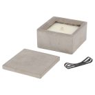 Kültéri gyertya beton tartóban, 13 x 13 cm