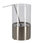 Füstmentes bioethanol asztali kandalló, rozsdamentes acél, 16,4 cm átmérőjű
