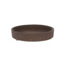 Terrakotta virágcserép alátét, sötétbarna, 12 cm átmérőjű