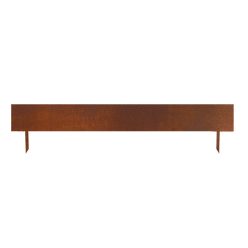   Leszúrható corten acél ágyásszegély, gyepszegély, 100 x 22 cm