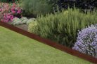 Leszúrható corten acél ágyásszegély, gyepszegély, 100 x 22 cm