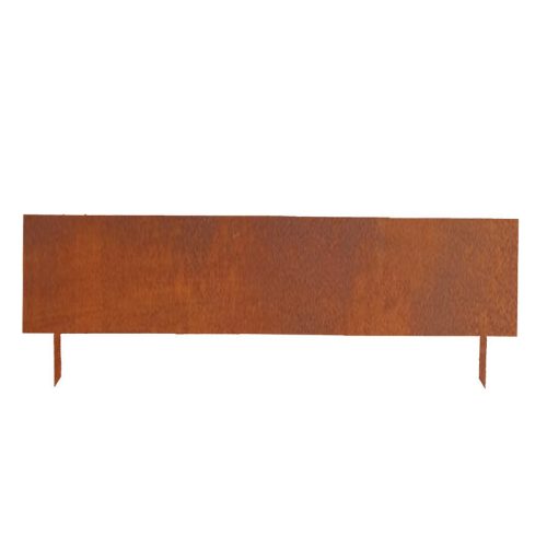 Leszúrható corten acél ágyásszegély, gyepszegély, 100 x 35 cm