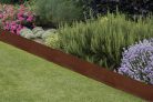 Leszúrható corten acél ágyásszegély, gyepszegély, 100 x 35 cm