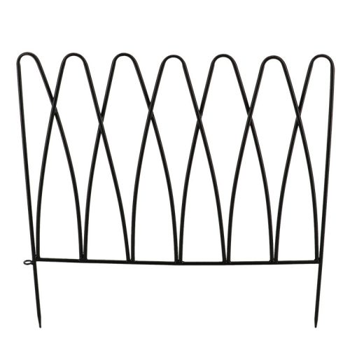 Leszúrható fém ágyásszegély, gyepszegély,  geometrikus, 58 cm