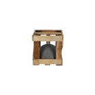 Gránit napernyő talp, sötétszürke, 25 cm átmérőjű, 11 kg