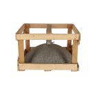 Gránit napernyő talp, világosszürke, 50 cm átmérőjű, 44 kg