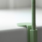 Felszerelhető lebegő dekoratív fém tálca, mentazöld, 14 cm átmérőjű