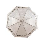 HELLO feliratos esernyő, 105 cm átmérőjű