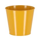 Cink virágcserép, 16 cm átmérőjű, sárga