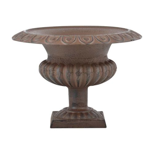 Öntöttvas virágtartó kehely, 28 cm átmérőjű