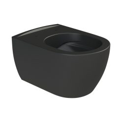   CeraStyle CITY fali WC - MATT FEKETE - rimless - perem nélküli - mély öblítésű