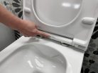 Sanovit AVVA fali WC - rimless - perem nélküli - rejtett szerelésű - mély öblítésű