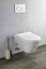 Sanovit AVVA fali WC - BEÉPÍTETT bidé funkcióval - rimless - perem nélküli - mély öblítésű - 53 cm