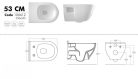 Sanovit BRILLA - fali WC - rimless - perem nélküli - mély öblítésű