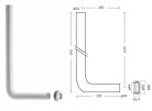 CR WC bekötőcső Ø 50 -es - középmagas szereléshez + WC szimeringgel