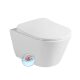 Sanovit SLIM AVVA fali WC - rimless - perem nélküli - rejtett szerelésű - mély öblítésű - 49 cm