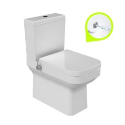   CeraStyle NOURA monoblokk WC - BEÉPÍTETT bidé funkcióval - mély öblítésű