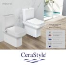CeraStyle NOURA monoblokk WC - BEÉPÍTETT bidé funkcióval - mély öblítésű