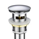 Klikk - klakk leeresztőszelep - KEREK - KRÓM - túlfolyós modókagylóhoz 5/4"