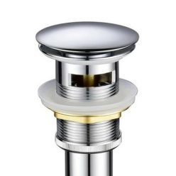   Klikk - klakk leeresztőszelep - KEREK - KRÓM - túlfolyós modókagylóhoz 5/4"
