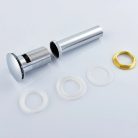 Klikk - klakk leeresztőszelep - KEREK - KRÓM - túlfolyós modókagylóhoz 5/4"