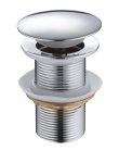 Klikk - klakk leeresztőszelep - KEREK - KRÓM - túlfolyós modókagylóhoz 5/4"