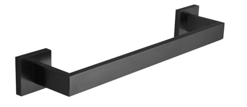 Viva NERO - fürdőszobai kiegészítő - törülközőtartó fali - matt FEKETE - 46 cm