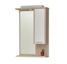 TMP ZX - SONOMA - Tükrös fürdőszobai szekrény LED világítással - 65 x 80 cm
