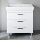 TMP TRIO 60 álló fürdőszobabútor - CeraStyle SHARP - 37100 mosdóval - 60 x 48 cm