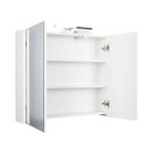 TMP SHARP Tükrös fürdőszobai szekrény LED világítással - 75 cm