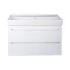 TMP SHARP 100 fali fürdőszobabútor - CeraStyle SHARP - 37600 DUPLA csaplyukas mosdóval - 100 x 48 cm
