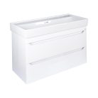 TMP SHARP 100 fali fürdőszobabútor - CeraStyle SHARP - 37600 DUPLA csaplyukas mosdóval - 100 x 48 cm
