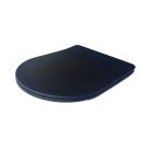 Viva FEKETE BRILLA SLIM XL WC ülőke - duroplast - lecsapódásgátlós - levehető klikk - 46 x 36,5 cm