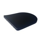 Viva FEKETE BRILLA SLIM XL WC ülőke - duroplast - lecsapódásgátlós - levehető klikk - 46 x 36,5 cm