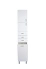 Viva STYLE fürdőszobai ÁLLÓSZEKRÉNY 192 magas szennyestartós - BALOS - 35 x 28 x 192 cm